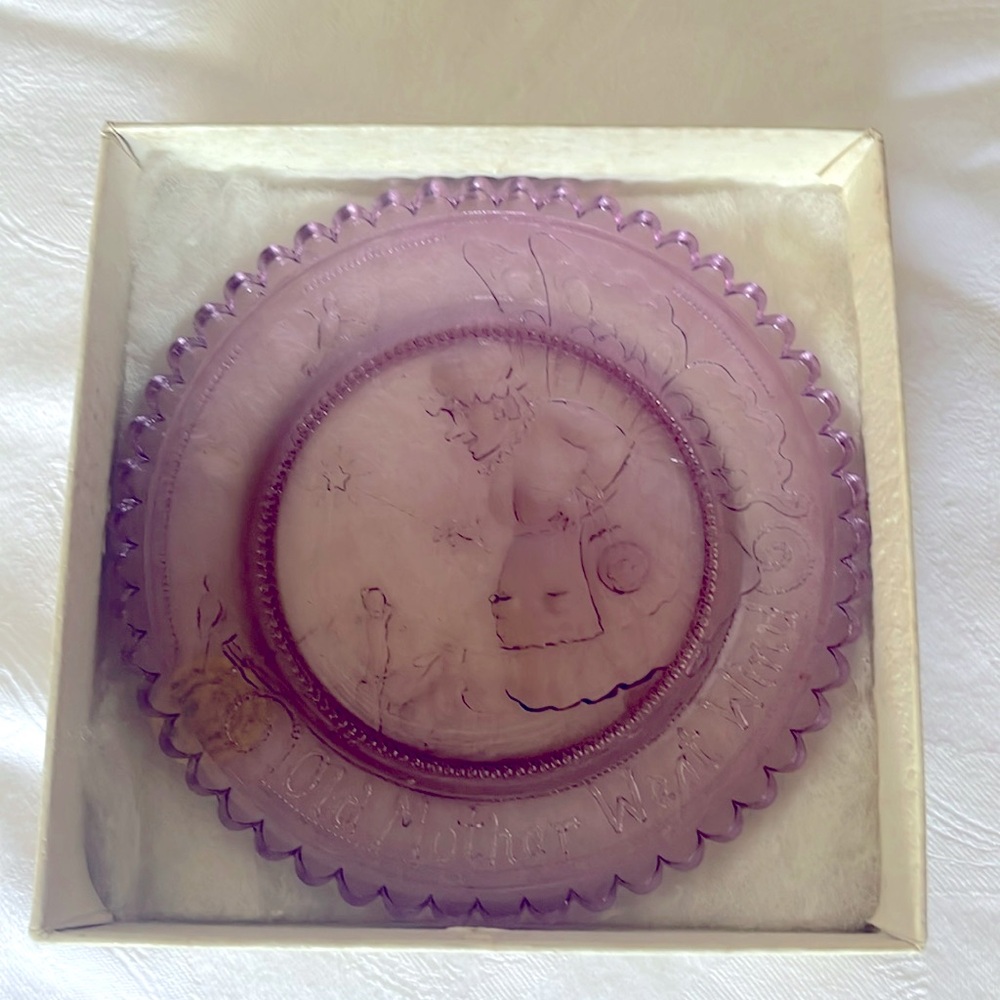 Vintage Thornton Burgess 3 1/2” cup plate. Never used. Old Mother West Wind.